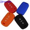 Jingyuqin 4 Colors Silicone Car Key Cover Case For HYUNDAI I30 Verna Veloster for KIA K2 K5 Picanto Rio Sportage