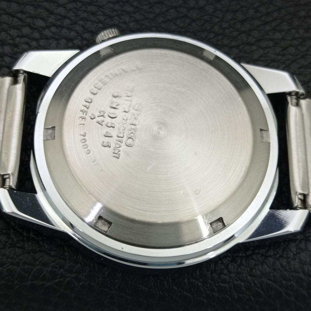 Seiko 5 АВТОМАТИЧЕСКИХ ВИНТАЖНЫХ ОТРЕСТАВРИРОВАННЫХ ЯПОНСКИХ МУЖСКИХ ЧАСОВ С ФИОЛЕТОВЫМ ЦИФЕРБЛАТОМ a446309-1