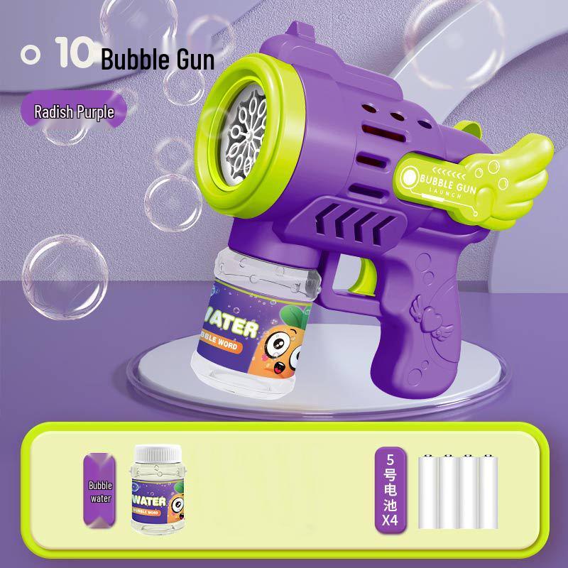 Unicorn Electric Bubble Maker: Kids' Automatic Light-Up Bubble Gun Gift