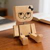 1 Набор Деревянная Фигурка Танцующий Человечек с 12 Магнитными Выражениями Ручная Работа Деревянная Кукла с Танцующими Ножками Декор для Приборной Панели Автомобиля и Рабочего Стола