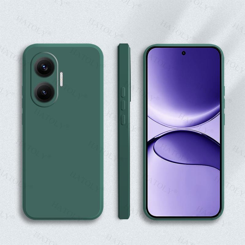 Для Xiaomi Poco F7 Чехол-накладка Poco F7 Pro F7 Ultra Противоударный Мягкий Жидкий Силиконовый Чехол Конфетного Цвета Для Чехла Poco F7