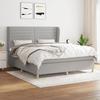 3128613 vidaXL Divan Bed with Mattress Light Grey 160x200cm Fabric