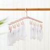 Collapsible Clothes Drying Rack Travel  Shirt Socks Hangers With Clips