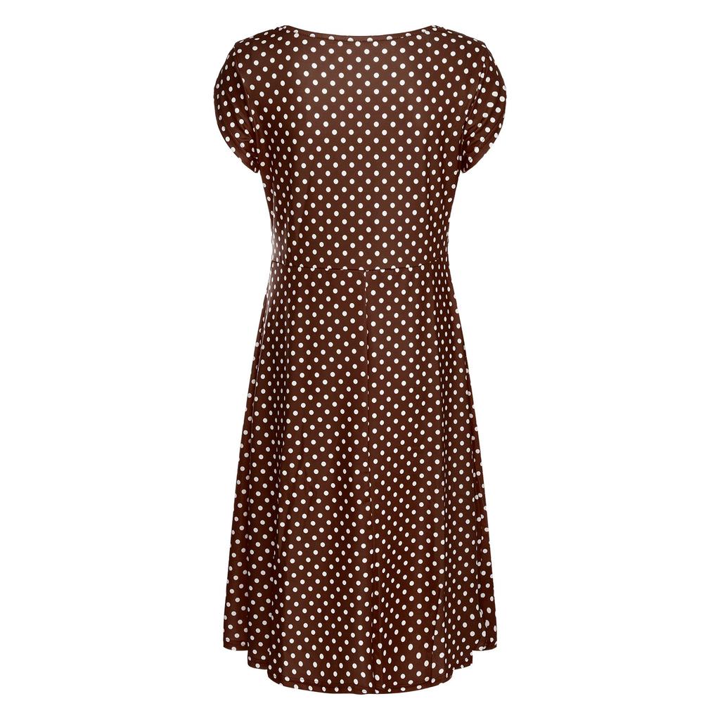 Women's Pregnant  Baby Maternity Joint Polka Dot Printing Outwear Dress