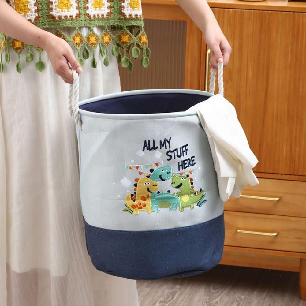 Мультяшная корзина для хранения грязной одежды с рисунком жирафа/динозавра, корзина-органайзер для игрушек, дом