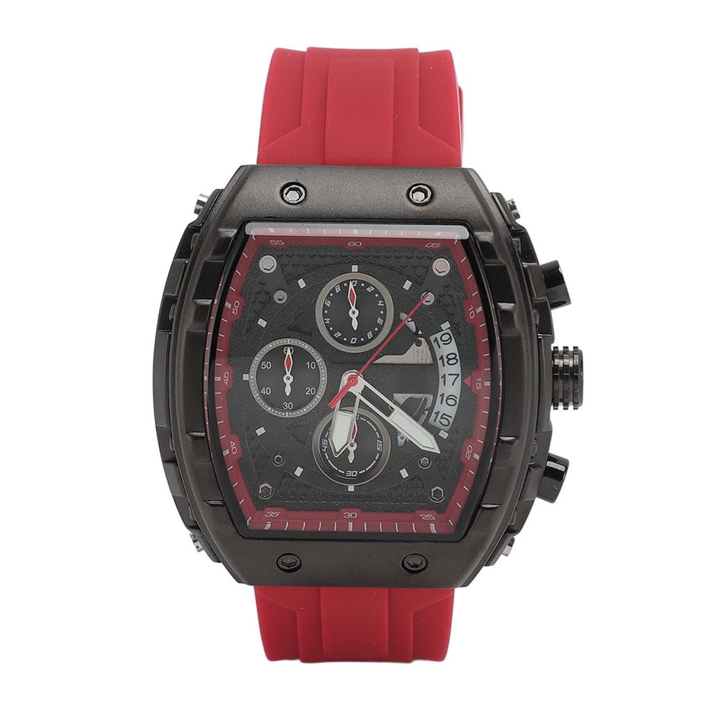 Multifunctional Men Sport Watch 30m Waterproof Rubber Strap Fashionable Digital Display Analog