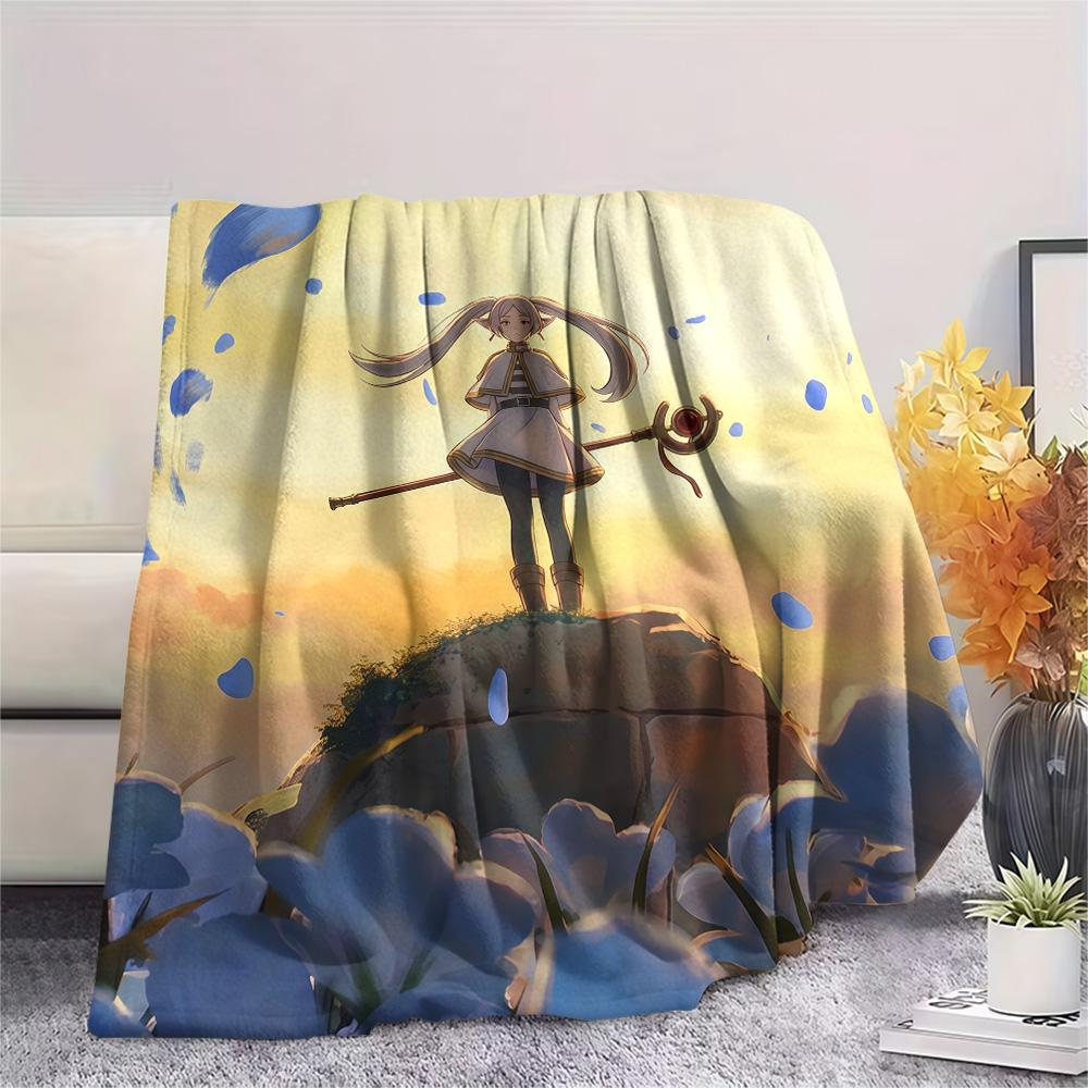 Frieren3 Flannel Blanket, High quality Comfortable for All Seasons, Home Decor, Warmth and Comfort