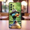 Мультяшный аниме-узор с утками Для Samsung A41 A35 A34 A33 A32 A25 A24 A23 A21s A06 A05 A04 A03 Note 10 20 Ultra 5G Черный чехол для телефона
