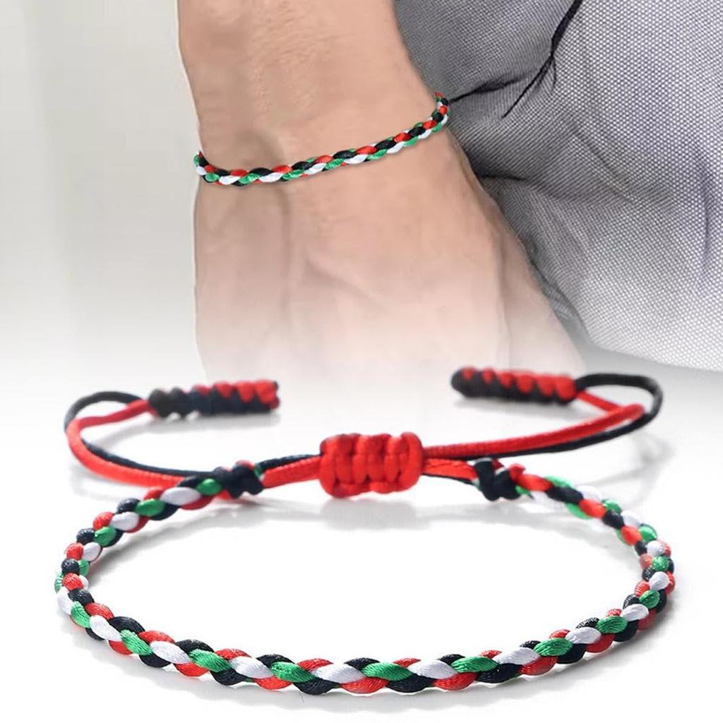 Fashionable Watermelon Cotton Hand Rope Portable Bracelet Sturdy Wristband Jewelry Accessory for Outdoor Activities