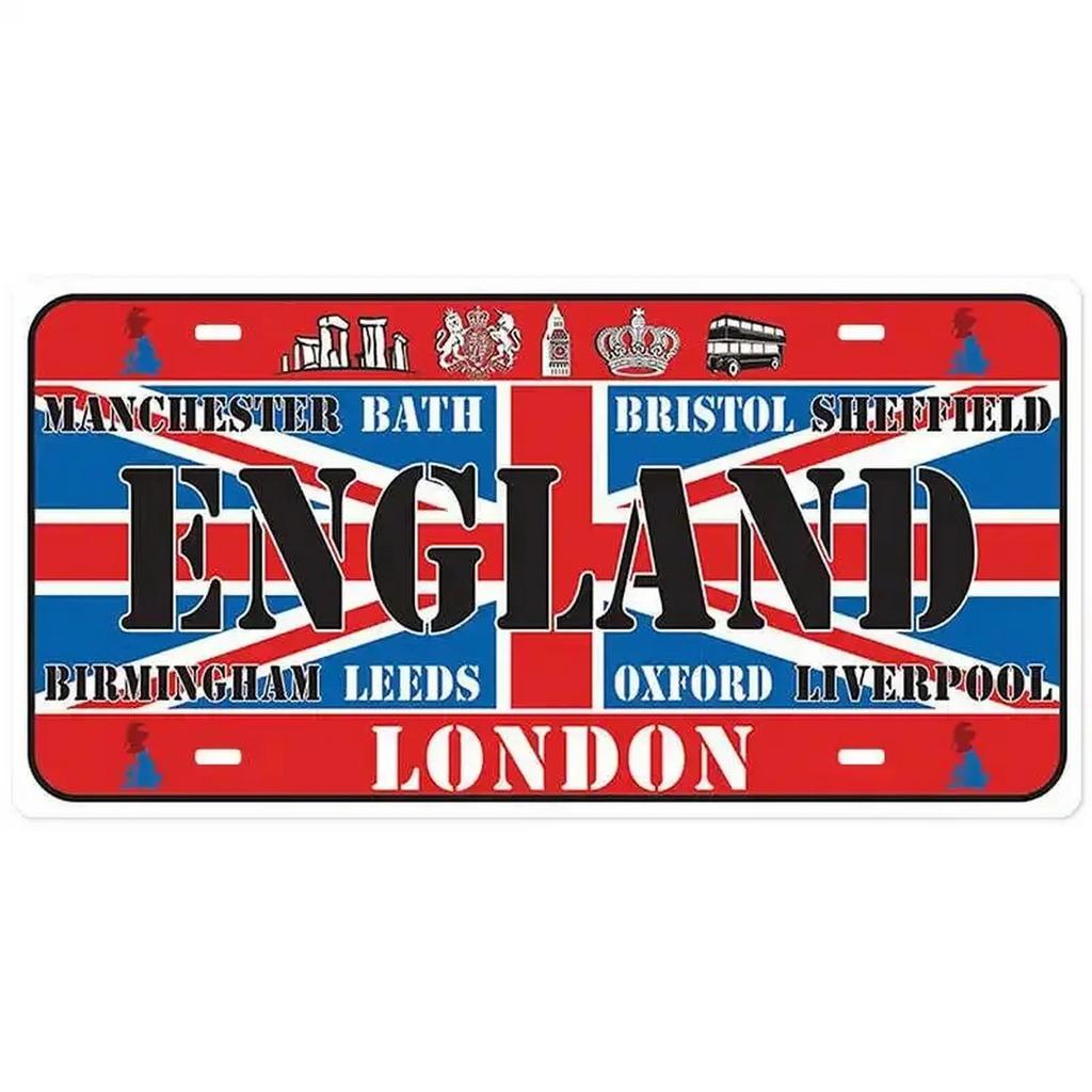 Spain License Plates for Wall Art Decoration Metal Tin Signs Vintage Tags Metal Automotive Signs For Cafe Bar Club Garage Pubs