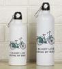 Printtoo I Bloody Love Riding My Bike Print Aluminium Sports Water Bottle With Carabiner Clip