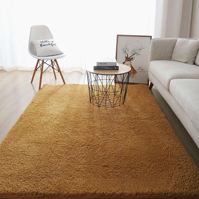 Современный толстый пушистый ковер для гостиной, журнальный столик, татами для спальни, нескользящий впитывающий белый напольный коврик, коврики для входа в ванную комнату