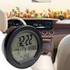 Car Clock Solar Automotive Dash Clock Calendar LED Temperature Tester For Classroom Travel Table Bedside Fridge RV Shop Stove