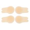 2 Pairs Rabbit Ear Shape Lifting Nipple Cover Reusable Self Adhesive Nipple Patch Waterproof Nipple