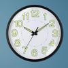 Silent Quartz Clock Non Ticking Luminous Wall Clock Energy Absorbing Numerals Hands Illuminated Clock for Bedrooms Office