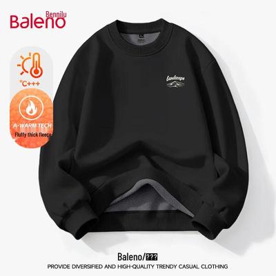 Мужской свитшот Baleno с круглым вырезом, из плотного флиса 420 г/м² с термоподкладкой