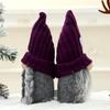 Set of 2 Handmade Plush Christmas Gnome Figurines for Indoor Holiday Decor and Festive Display on Tables or Shelves