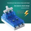 63A 220V Blue Transparent Single-Throw Load Isolator Knife Switch for Single/Two-Phase Household Use.