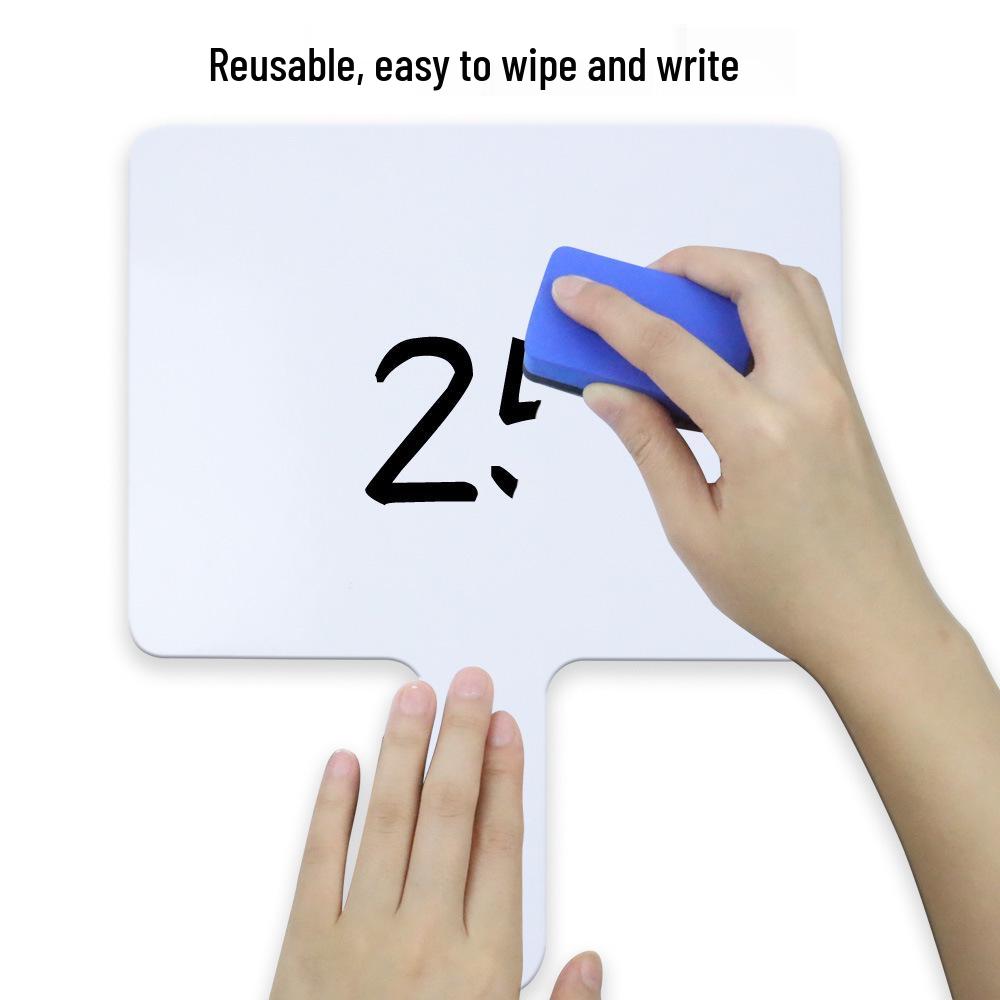 Handheld Wipeable Quiz Board for English and Math Classes