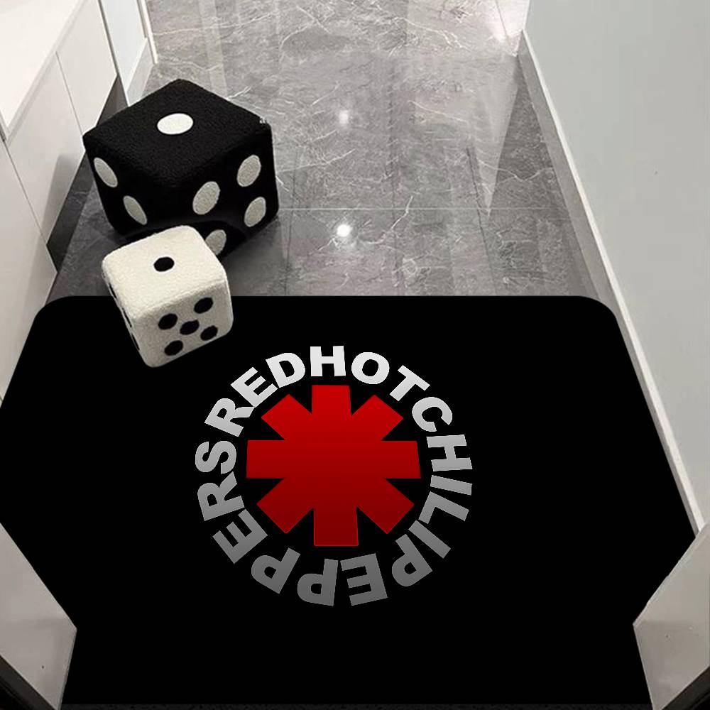 Популярная рок-группа R-Red Hot C-Chili P-Peppers Придверный коврик в скандинавском стиле для спальни, гостиной, прихожей, балкона дома, противоскользящий Alfombra