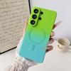 Luxury For Magsafe Gradient Silicone Multicolour Case for Samsung Galaxy S26 S25 S23 S22 S24 S21 Ultra+ Wireless Charging Cover
