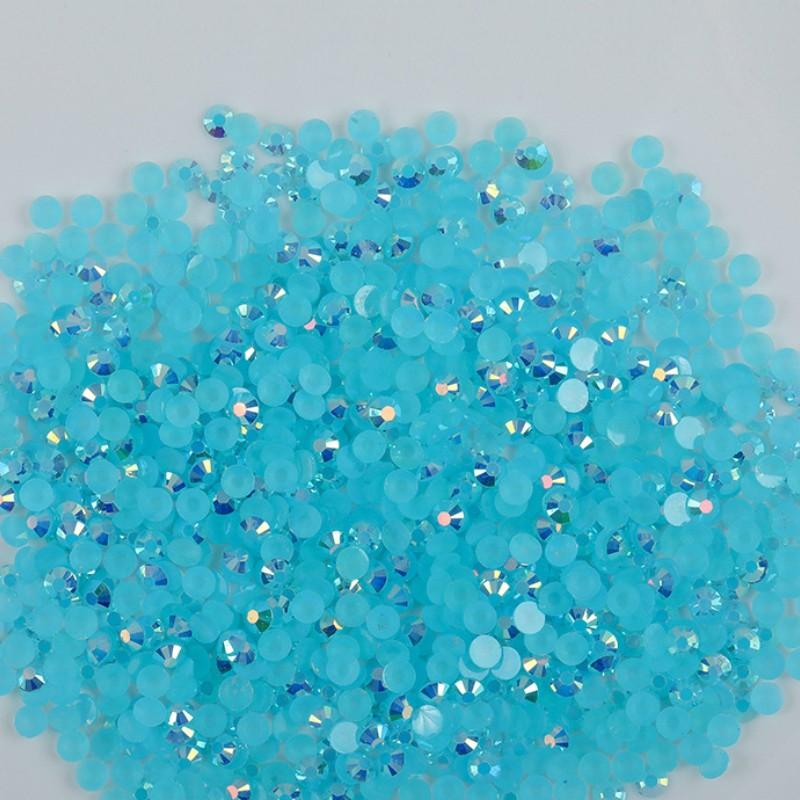 of High-quality Flat Bottomed Resin Diamond Nail Polish Diamond Color DIY Jelly AB 14 Cut Surface Sticking Rhinestone