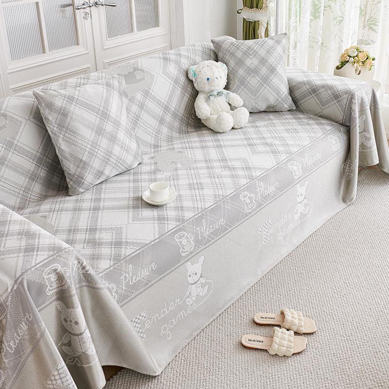 Летний прохладный ледяной шелковый диванный полотенце все включено чехол для дивана пылезащитный чехол для гостиной цельный диванный чехол ткань подушка