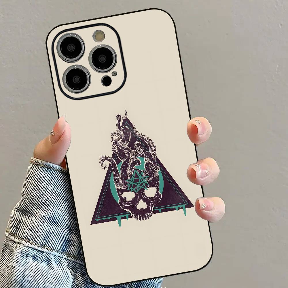 HP. Чехол для телефона Lovecraft c-Cthulhu для iPhone 16 15 14 13 12 11 PRO MAX PLUS Mini TPU Мягкий, приятный для кожи чехол