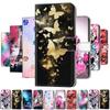 For Redmi 10C 10A Note 12 11 10 Pro 11S 10S Xiaomi Poco X3 NFC X5 Pro Rose Flowers Pattern PU Leather Card Holder Flip Wallet Kickstand Phone Casing
