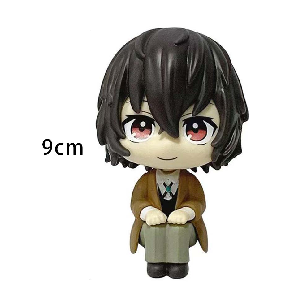 Original MegaHouse LooK Up Bungou Stray Dogs Dazai Osamu Nakajima Atsushi Action Figure Toys PVC Model Collection Kwaii Q Doll