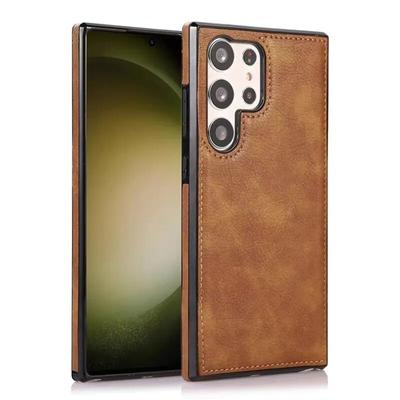 Роскошный деловой чехол для телефона из искусственной кожи для Samsung Galaxy S24Ultra S23 Ultra, противоударный силиконовый защитный чехол для Samsung S23FE