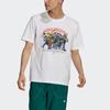 Adidas Originals Rateunion Tee Retro Cartoon Print Sports Short Sleeve Men Tops White GN3281