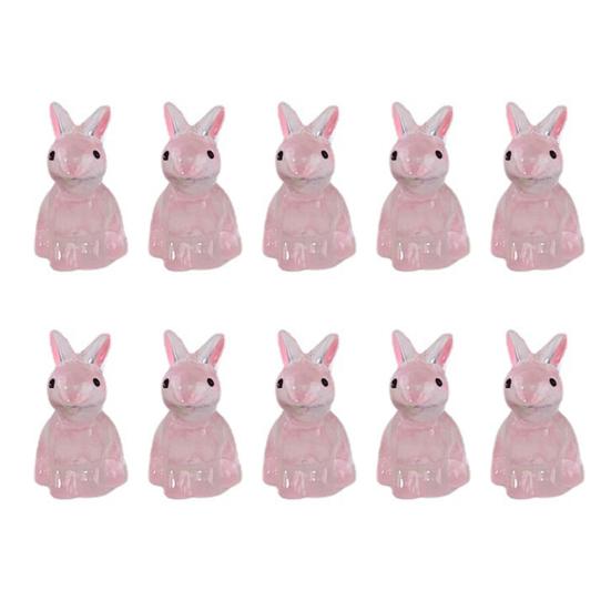 Ornamental Luminous Bunny Resin Craft Multi-use Ornament AVE