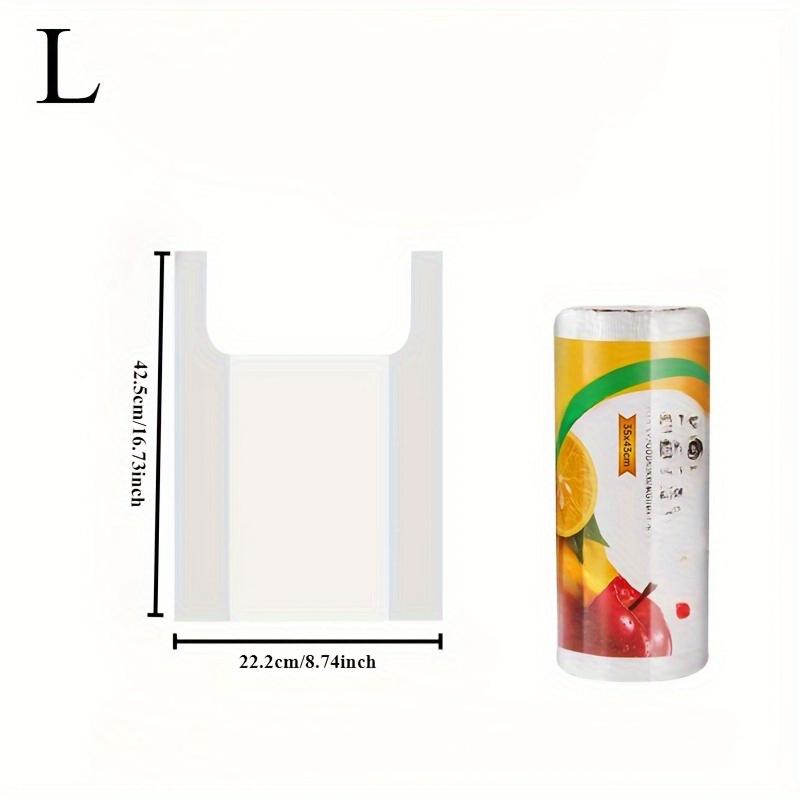 Набор из 300 прозрачных одноразовых пакетов для хранения продуктов, подходит для супермаркетов, магазинов шаговой доступности, кухонь и ресторанов