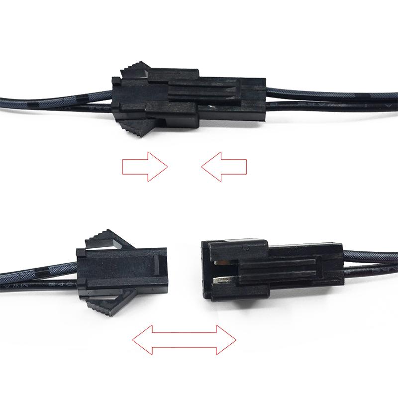 1 To 2/3/4/5/6/7 Splitter Connector For EL Wire Electroluminescent Light Conected With Inverter Cable LED Neon Light Wiring
