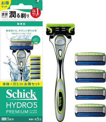 Hydro 5 Premium Sensitive Skin Combo Pack 4 сменная бритва (держатель (с лезвием) + лезвия)