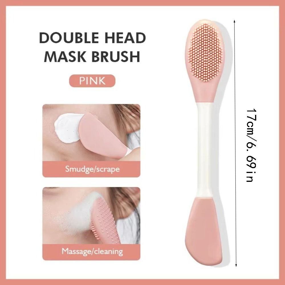 Silicone Facial Clean Brush Double Head Skin Care Tools Beauty Facial Massage Brush