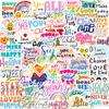 50Pcs Motivational Stickers for Adults Women Teens,Vinyl Waterproof Positive Inspiring Sticker for Laptop Words Phone Case