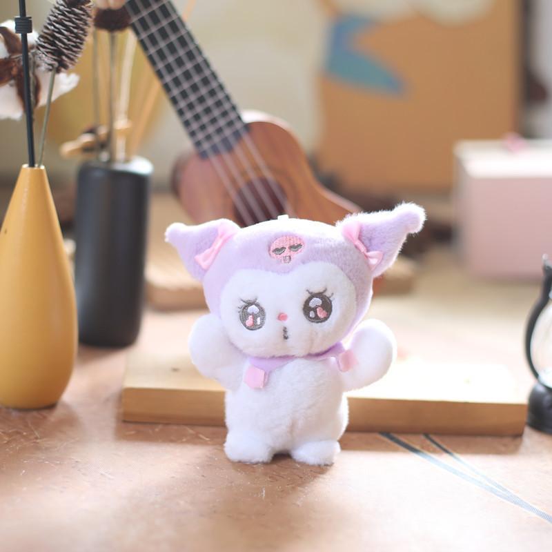 Очаровательный плюшевый брелок Sanrio, очень мягкий Cinnamoroll, Kuromi, Melody, подвеска для сумки