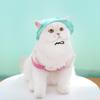 Dog Cat Summer Sunshade Sun Protection Cat Hat Anti-take Off Adjustable Rope Buckle Bucket Hat Dog Pet Supplies