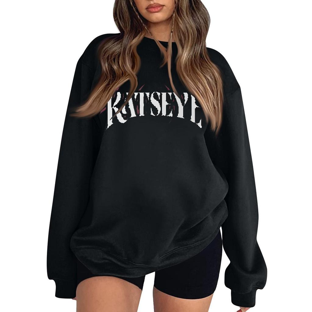 Women's Fashionable And Casual Long Sleeve Round Neck Printed Sweatshirt