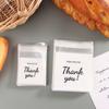 100 шт. пластиковый пакет «Спасибо», сумка для печенья, самоклеящаяся сумка для конфет для свадьбы, дня рождения, подарочная сумка, упаковочная сумка для выпечки печенья