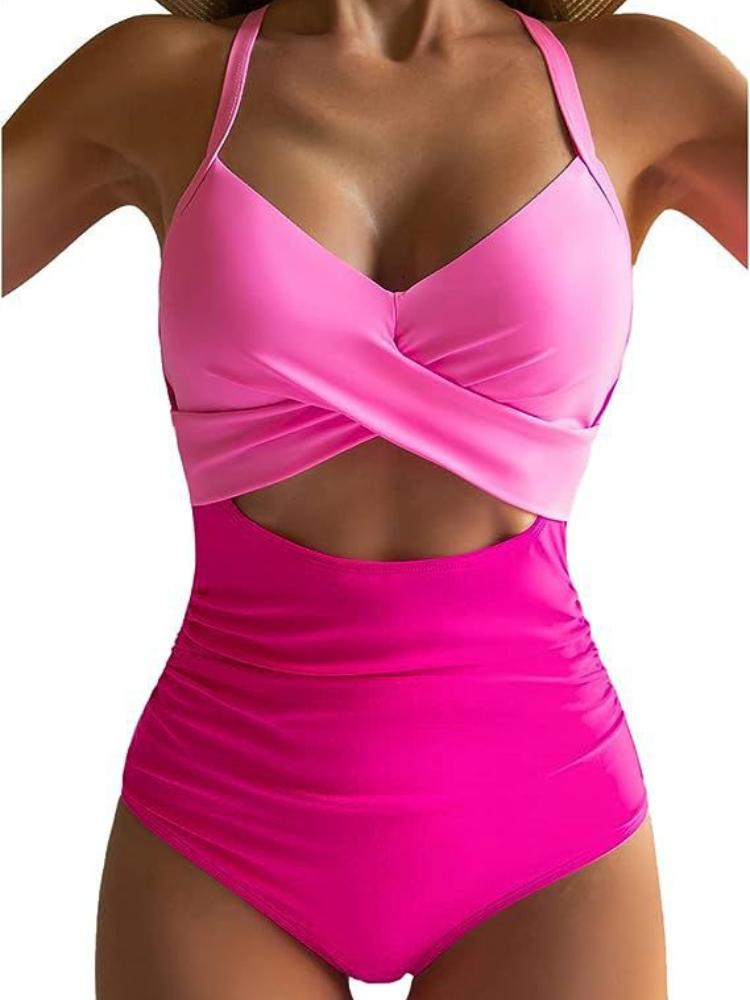 Leopard One Piece Swimsuit 2025 New Halter Push Up Swimwear Women Swimsuit Bathing Suit Beachwear Monokini Female Swimming Suits