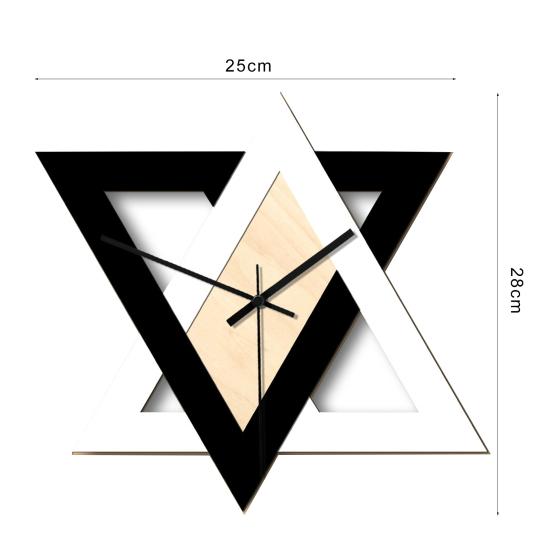 Настенные часы Высококлассные и элегантные без номера в скандинавском стиле. Простая установка. Контрастный цвет для спальни.