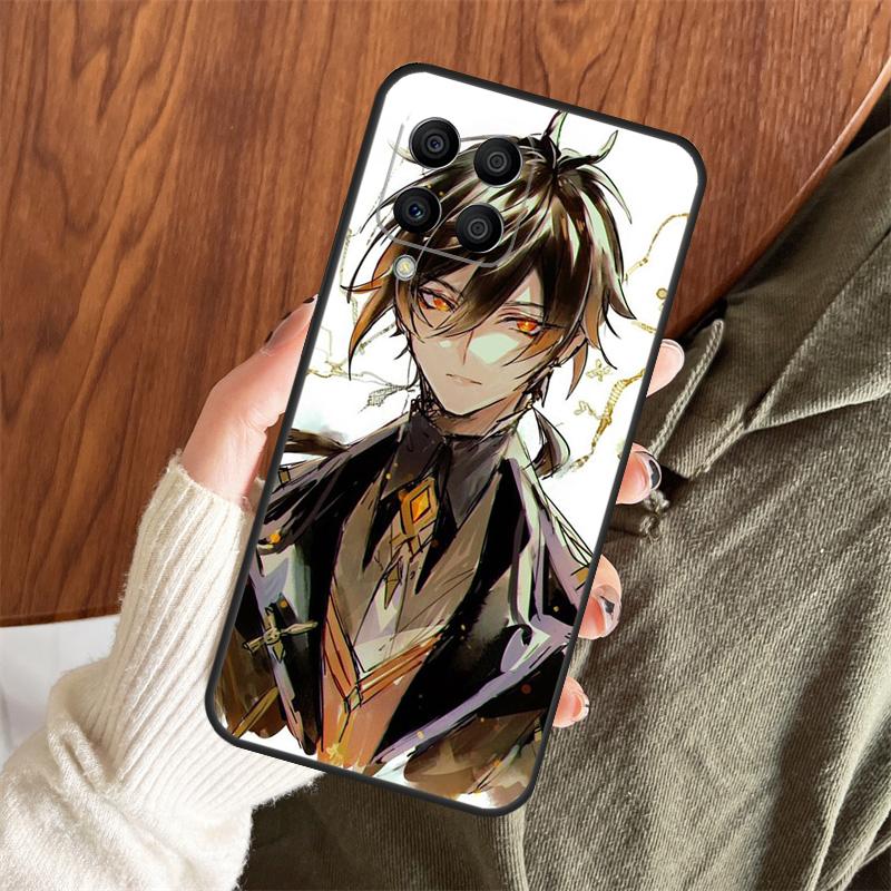 Чехол Zhongli Genshin Impact для Samsung Galaxy M12 M32 M52 M35 M55 M15 M11 M13 M14 M06 M16 M36 M56 M31 M53 M34 M54