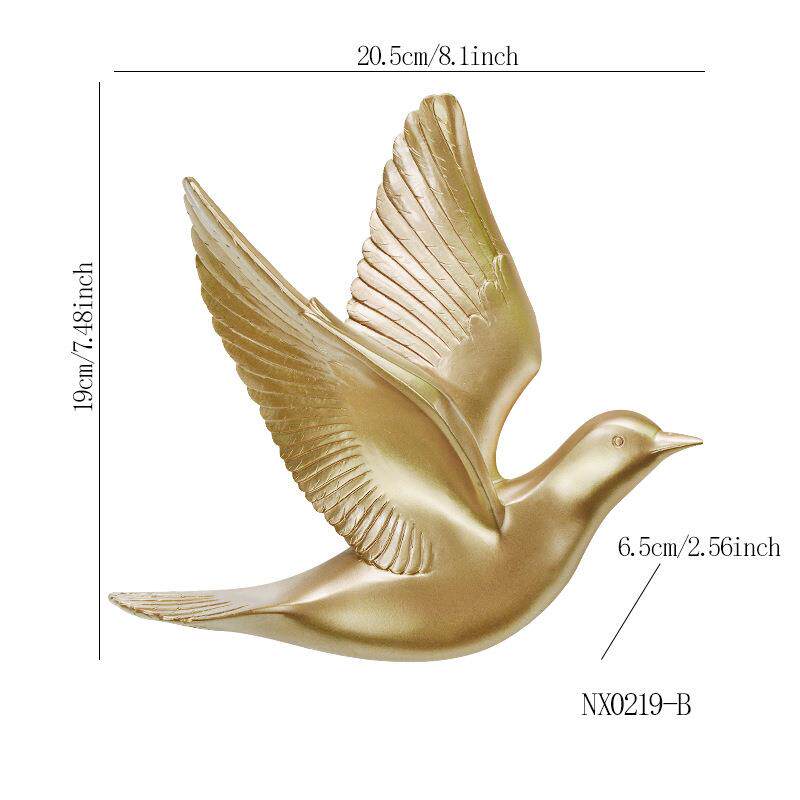 European-style Three-dimensional Bird Wall Decoration Swallow Wall Hanging Abstract Animal Ornaments Home Wall Decoration