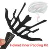 Sealed Helmet Inner Padding Kit Bat Shape Foam Pads Set with Insect Net Protection Sponge Pad
