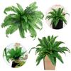 Fake Fern Artificial Plants Boston Fern Plants Plastic Green Bush Plant Fake Grass Leaves Decor Faux Plants for Office Garden