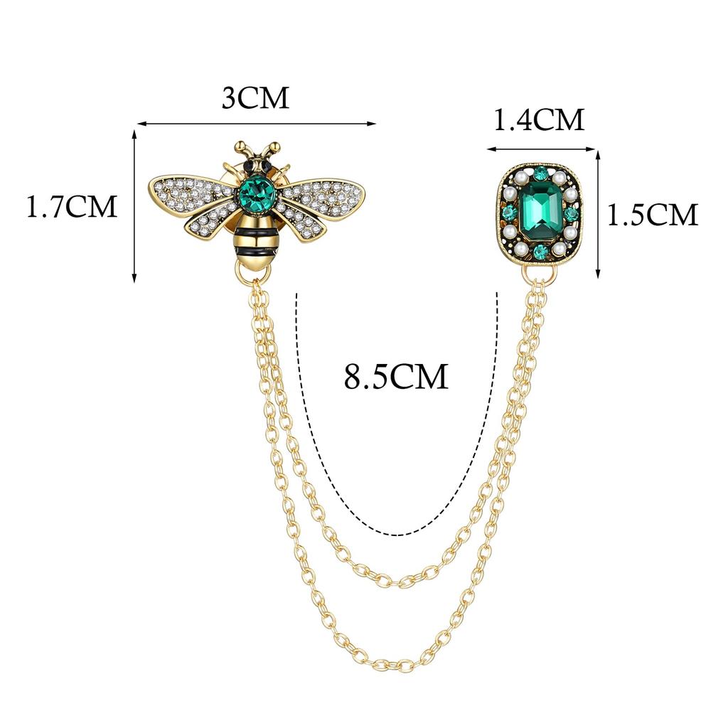 Женская брошь в виде пчелы