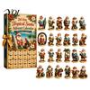 Christmas Eve Countdown Calendar 2026 Summer Beach Santa Advent Calendar, 24-Day Acrylic Ornament Set with Fun Daily Holiday Gift Surfing Figures,